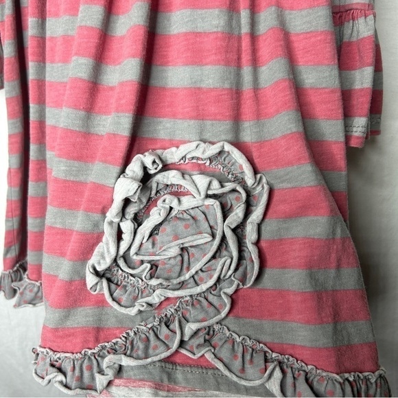 Jelly the Pug Coral & Gray Sophia Dress size 5 - Picture 2 of 6